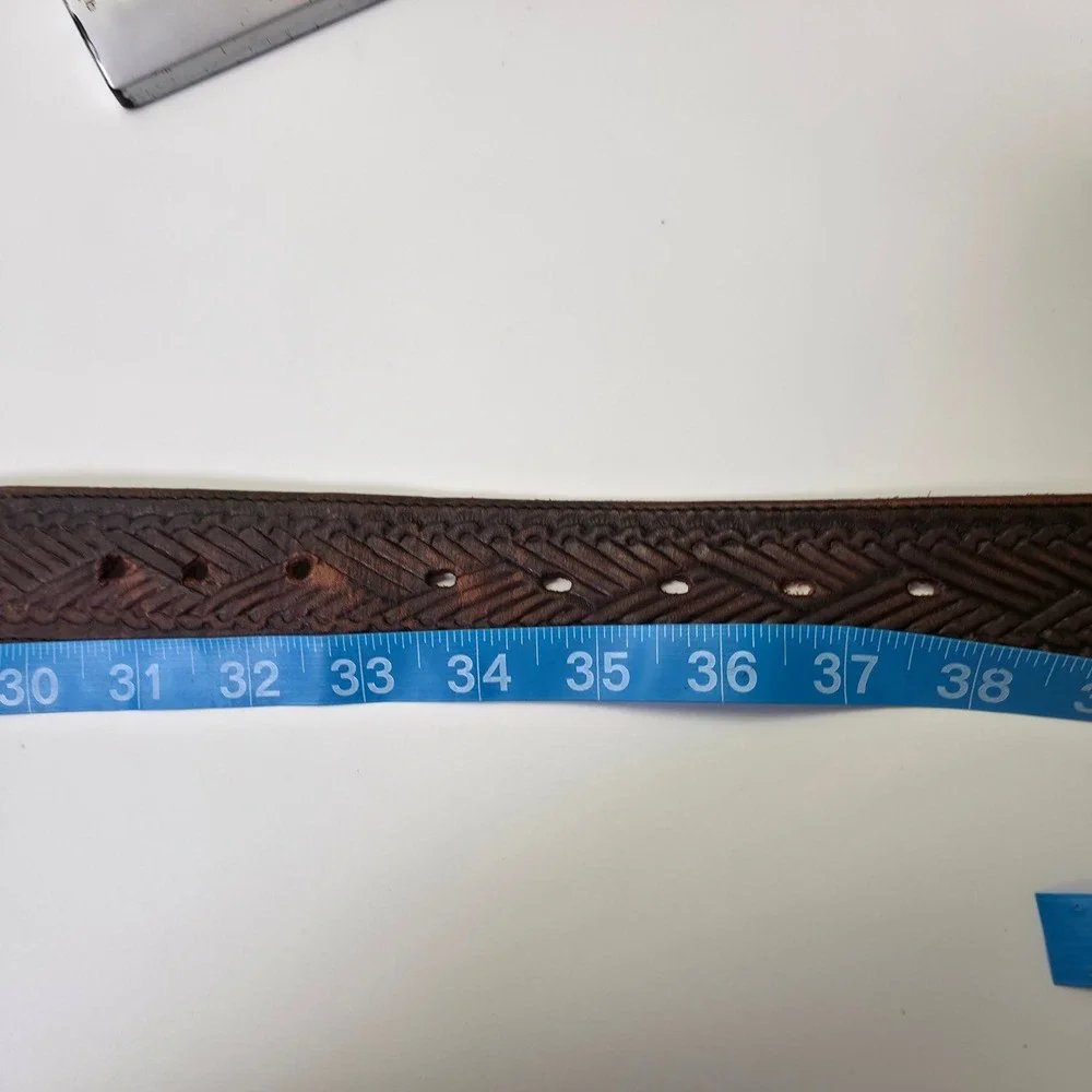Vintage Justin Western Belt Mens 31